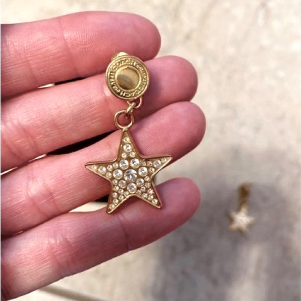 Coach Gold Star Earrings